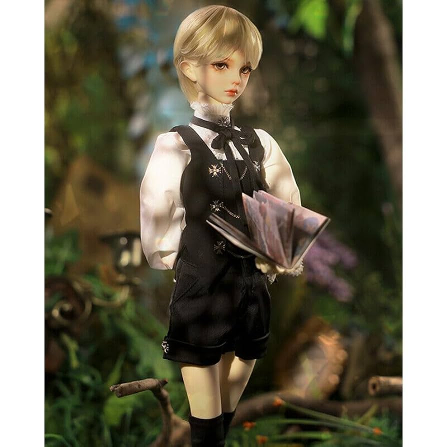 アンティークドール ファッションドール 人形 スタンド付き！ 金髪 巻き毛 Amazon | Meeler BJDドール フルセット 1/4 球体関節人形 男の子